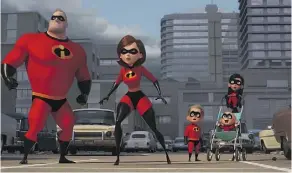  ?? PIXAR ?? The incredible Parr family is back after 14 years away.