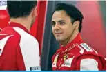  ?? ?? YEONGAM: (FILES) Ferrari driver Felipe Massa of )YHaPS 9 [HSRZ [V H WP[ JYL^ TLTILY K\YPUN [OL ÄYZ[ practice session of the Formula One Korean Grand Prix in Yeongam. — AFP