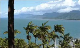  ?? Photograph: Dave Hunt/AAP ?? Port Douglas in far-north Queensland. Weather forecaster­s expect Cyclone Kimi to cross the north tropical coast between Cape Flattery and Port Douglas on Monday morning.