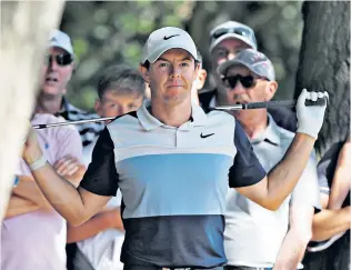  ??  ?? Ready and waiting: Rory Mcilroy during yesterday’s pro-am at Wentworth ahead of this week’s BMW PGA Championsh­ip