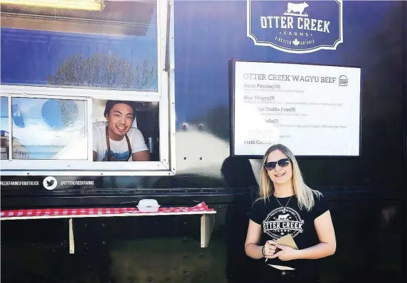  ??  ?? The Otter Creek Farms food truck sold Wagyu burgers at the Eat Drink Spring on the Farm event on the 2018 Mother’s Day weekend in Ottawa and says it is owed $3,450.