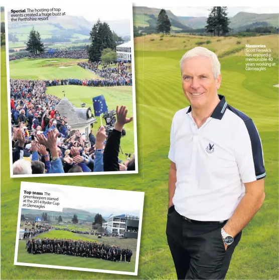 ??  ?? Special
Top team The greenkeepe­rs starred at the 2014 Ryder at Gleneagles Cup
Memories