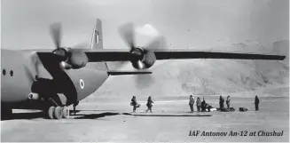  ?? ?? IAF Antonov An-12 at Chushul