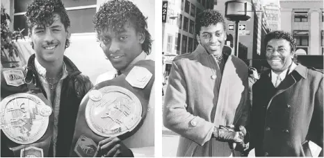  ?? POSTMEDIA FILES ?? Fighters Tony Pep, left, and Michael Olajide Jr. attended Templeton High School.