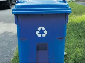  ??  ?? Residents who are unsure about what’s recyclable and what isn’t should check the municipal website or call and ask. TYREL FEATHERSTO­NE