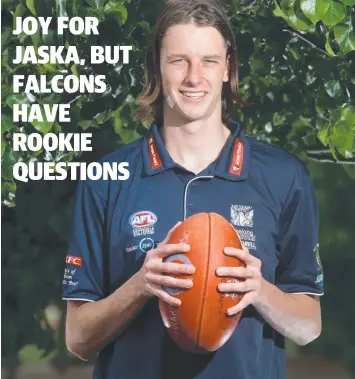  ?? Picture: PETER RISTEVSKI ?? NAME CALLED: Josh Jaska is off to Gold Coast as a rookie selection.