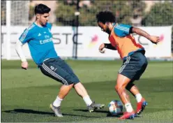  ??  ?? APUESTA. Asensio y Marcelo podrían entrar en el once titular.