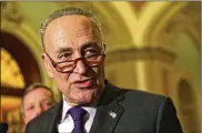  ?? ALEX WONG / GETTY IMAGES ?? Democrats are scheduled to meet Thursday with the president. U.S. Senate Minority Leader Sen. Chuck Schumer, D-N.Y., and House Minority Leader Rep. Nancy Pelosi, D-Calif., canceled a meeting Nov. 28 with President Donald Trump.