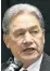  ??  ?? Winston Peters