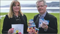  ?? Photograph: Kevin McGlynn ?? Fiona Bennett with Brendan O’Hara MP at the launch of the Missions For Medicine appeal.