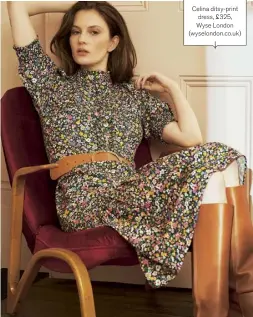  ??  ?? Celina ditsy-print dress, £325, Wyse London (wyselondon.co.uk)