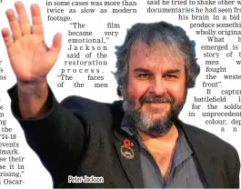  ??  ?? Peter Jackson