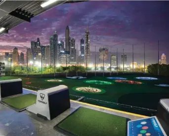  ??  ?? Clockwise from above: Topgolf Dubai; Naomi Osaka; EAGL founder Sudesh Aggrawal