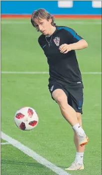  ?? FOTO: EFE ?? Luka Modric, preparado para la final