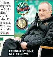  ??  ?? Fredy Bickel fehlt die Zeit für die Unterschri­ft.