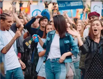  ??  ?? Pepsi’s Kendall Jenner ad was awkward and hokey, and then it took a turn for the worse.