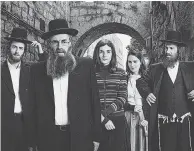  ?? NETFLIX ?? Sasson Gabai, Doval’e Glickman, Michael Aloni, Hadas Yaron, and Neta Riskin in Shtisel.