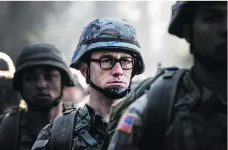  ?? OPEN ROAD FILMS ?? Joseph Gordon-Levitt in a scene from Snowden, slated to debut at TIFF.