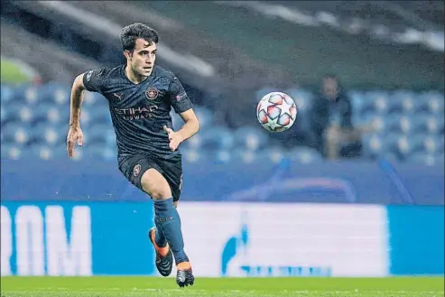  ?? QUALITY SPORT IMAGES / GETTY ?? Eric García l’1 de desembre durant el partit entre el Manchester City i el Porto