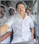  ?? PTI PHOTO ?? DMK leader MK Stalin, along with his party MLAs, stage a protest against the Yatra in Chennai on Tuesday.