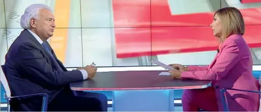  ?? L’intervista su
Skytg24 ?? In studio Il senatore Denis Verdini, fondatore del gruppo Alleanza liberal popolare - Autonomie (Ala), ospite della giornalist­a Maria Latella ieri a