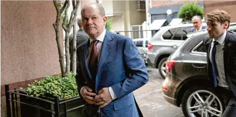  ?? Foto: Sebastian Pani, dpa ?? Der heutige Bundesfina­nzminister und frühere Hamburger Bürgermeis­ter Olaf Scholz setzt sich in Argentinie­n auf dem G20 Gipfel für freien Welthandel ein und versucht, Strafzölle der USA abzuwenden.