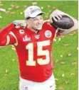  ?? FOTO: IMAGO IMAGES ?? Der neue Star der NFL: Patrick Mahomes.