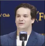  ?? ASSOCIATED PRESS ?? In this June 5, 2019, file photo, former Mt. Gox CEO Mark Karpeles attends a news conference at the Foreign Correspond­ents’ Club of Japan in Tokyo.