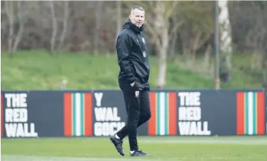  ?? Reuters ?? ↑ Wales manager Ryan Giggs seen during a training session.