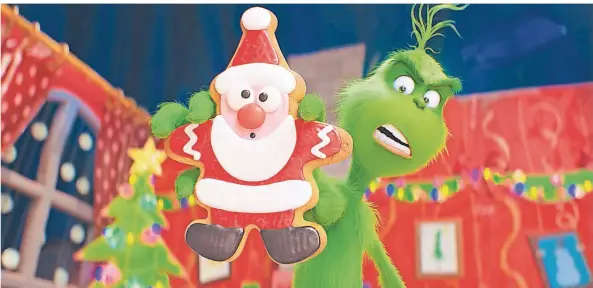  ?? FOTO: AP ?? Die Figur des „Grinch“wird im Original von Benedict Cumberbatc­h, in der deutschen Fassung von Otto Waalkes gesprochen.