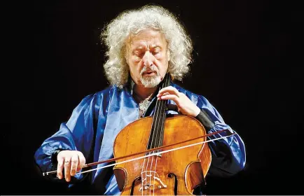  ?? Courtesy of Maisky and Deutsche Grammophon (DG) ?? Cellist Mischa Maisky of Latvia will hold concerts in three cities in Korea this week to present Schumann’s “Cello Concerto in A Minor, Op. 129” and Bruch’s “Kol Nidrei, Op. 47.”