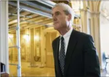  ?? J. SCOTT APPLEWHITE — THE ASSOCIATED PRESS FILE ?? In this file photo, special counsel Robert Mueller departs after a meeting on Capitol Hill in Washington.