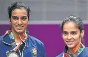  ?? GETTY ?? PV Sindhu and Saina Nehwal were bought for ~80 lakh each.