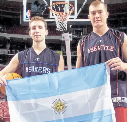  ?? Nba ?? Juan Ignacio Sánchez y Rubén Wolkowyski, los dos primeros argentinos en pisar la NBA