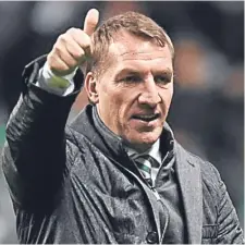  ??  ?? Celtic boss Brendan Rodgers.