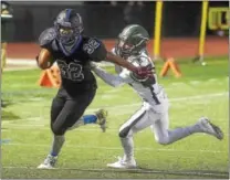  ?? PETE BANNAN — DIGITAL FIRST MEDIA ?? Kennett’s Drake McNamara breaks free to score in the second quarter against Twin Valley.