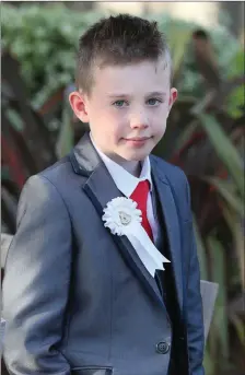  ??  ?? Taylor Gregory celebrated his First Holy Communion in Tullyallen recently