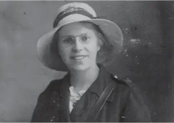  ??  ?? Margaret Holmes, a tram conductres­s who survived a Zeppelin raid.