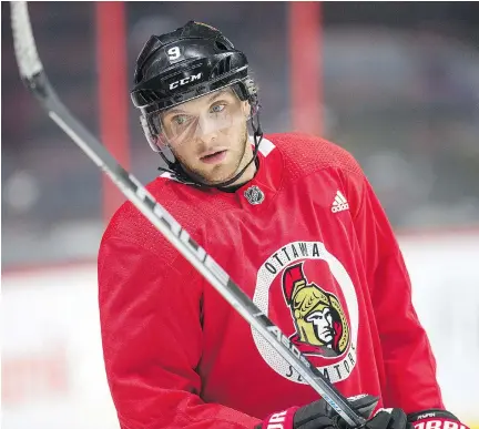  ?? WAYNE CUDDINGTON/FILES ?? Bobby Ryan says his left hand has healed in the bye week and that means the Senators can reunite one of their top lines.