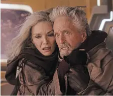  ?? MARVEL STUDIOS PHOTOS ?? Michelle Pfieffer and Michael Douglas reprise their roles as Janet Van Dyne and Hank Pym.