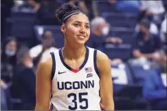  ?? Jessica Hill / Associated Press ?? UConn freshman standout Azzi Fudd, a former high school Gatorade national player of the year, is a key part of the Huskies’ plans.