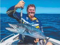  ??  ?? Former Townsville man Jason Beil snagged this spanish mackerel while fishing near Cape Cleveland this week.