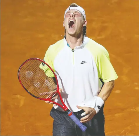  ?? — REUTERS FILES ?? Denis Shapovalov of Richmond Hill, Ont., is the 10th-ranked men's tennis player in the world. The strength and depth of Canada's roster of athletes in all sports seems to be growing by the day, says Steve Simmons.