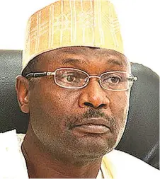  ??  ?? INEC chairman, Mahmood Yakubu