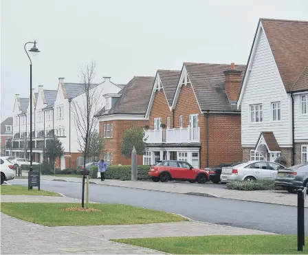  ?? ?? A file picture of a Sussex housing developmen­t. Picture by Steve Robards