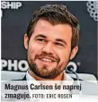  ?? FOTO: ERIC ROSEN ?? Magnus Carlsen še naprej zmaguje.