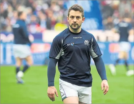  ??  ?? BORN LEADER: Scotland have no ready-made replacemen­t for their talismanic captain Greig Laidlaw