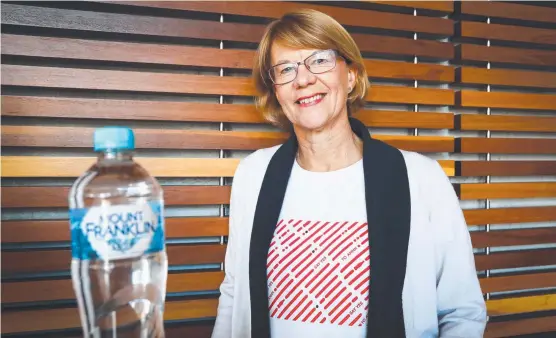  ?? CHALLENGIN­G RESULT: Coca- Cola Amatil managing director Alison Watkins said lower prices had slowed a decline in second- half sales. Picture: RENEE NOWYTARGER ??