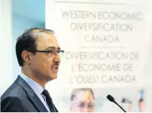  ?? JIM WELLS ?? Federal Natural Resources Minister Amarjeet Sohi said Friday that Ottawa is open to working with Calgary on other projects.