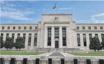  ?? DANIEL SLIM/ AFP VIA GETTY IMAGES ?? The Federal Reserve building in Washington, D. C.